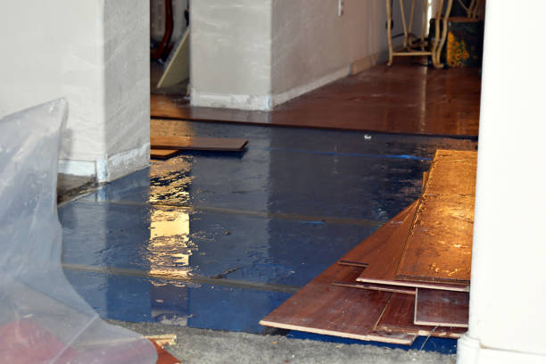 Professional Water Damage Restoration technician working in West Warwick, RI